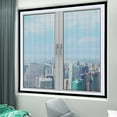 thumbnail image 4 of Hiroekza Premium Magnetic Mosquito Screen Net for Windows 59 x 71 Inch - Easy Install, Durable & Protective Mesh Black, 4 of 6