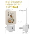 thumbnail image 6 of Fall Night Lights Auto Sensor Hello Fall Pumpkin Plug-in LED Nightlights Dusk to Dawn for Living Room, Bedroom, Hallway, Stairways Thanksgiving Wall Decor, Sunflower Leaves Linen Night Light, 6 of 9