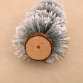 thumbnail image 3 of Árbol de Navidad, 3 piezas de decoraciones artificiales para árboles de Navidad, decoración de mesa navideña con base de madera, para decoración de fiestas navideñas, 3 of 5