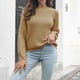 thumbnail image 5 of Suéteres para mujer Suéteres de otoño Cuello redondo Moda Manga larga Suéter suelto Tops Blusa de punto Odeerbi  ODB-5, 5 of 5