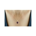 thumbnail image 3 of 6.00 Carat T.G.W. Ruby And Black & White Diamond Accent 14k Gold over Silver 3-Piece Jewelry set, 3 of 7