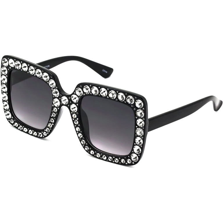 Oversized Square Frame Bling Rhinestone Crystal Design  display picture 3