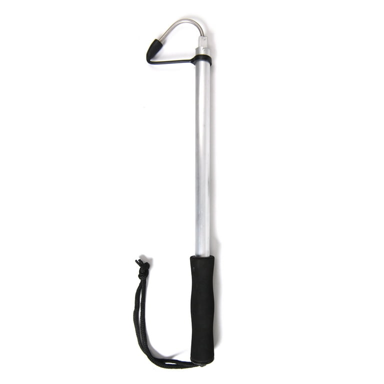 120cm Telescopic Stainless Steel Ice Fishing Gaff Outdoor Sea Fishing Spear  Hook Tackle Tool