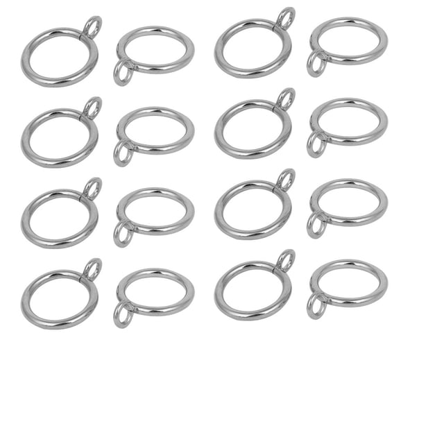 Unique Bargains Rideau en Fer Diamètre 25mm 44mm Anneaux à Illets Ton Argent 16 Pcs