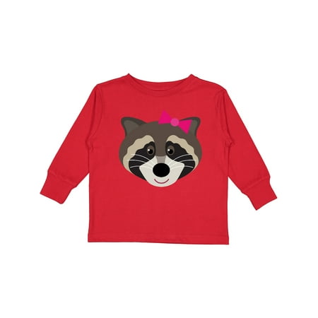 

Inktastic Raccoon Girl Animal Gift Toddler Toddler Girl Long Sleeve T-Shirt