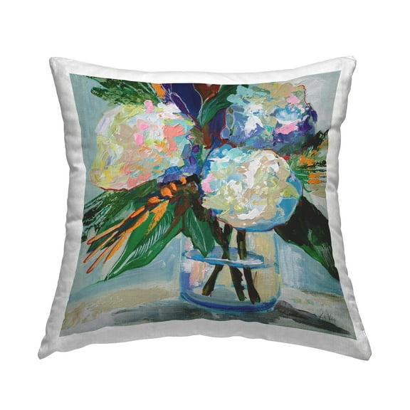 Stupell Industries Bold Summer Blooms Decorative Printed Throw Pillow Design by Jeanette Vertentes.