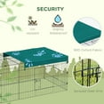 thumbnail image 4 of CoSoTower Small Animal Cage with Roof, Indoor/Outdoor Use, for Chicken, Rabbits, Chinchillas, 87" x 34" x 28", Green, 4 of 7