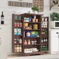 thumbnail image 7 of ACCOHOHO 47" Kitchen Pantry Cabinet, Farmhouse Storage Cabinet with Adjustable Shelves for Kitchen, Dining Room, Bathroom - Rustic Brown, 7 of 7