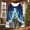 Blue, variant on GaThRRgYP Plus Size Tops,Ladies' Winter Non Positioning Christmas Printed Long Sleeved Coarse Woven Stripe Round Neck Pullover Top Black S