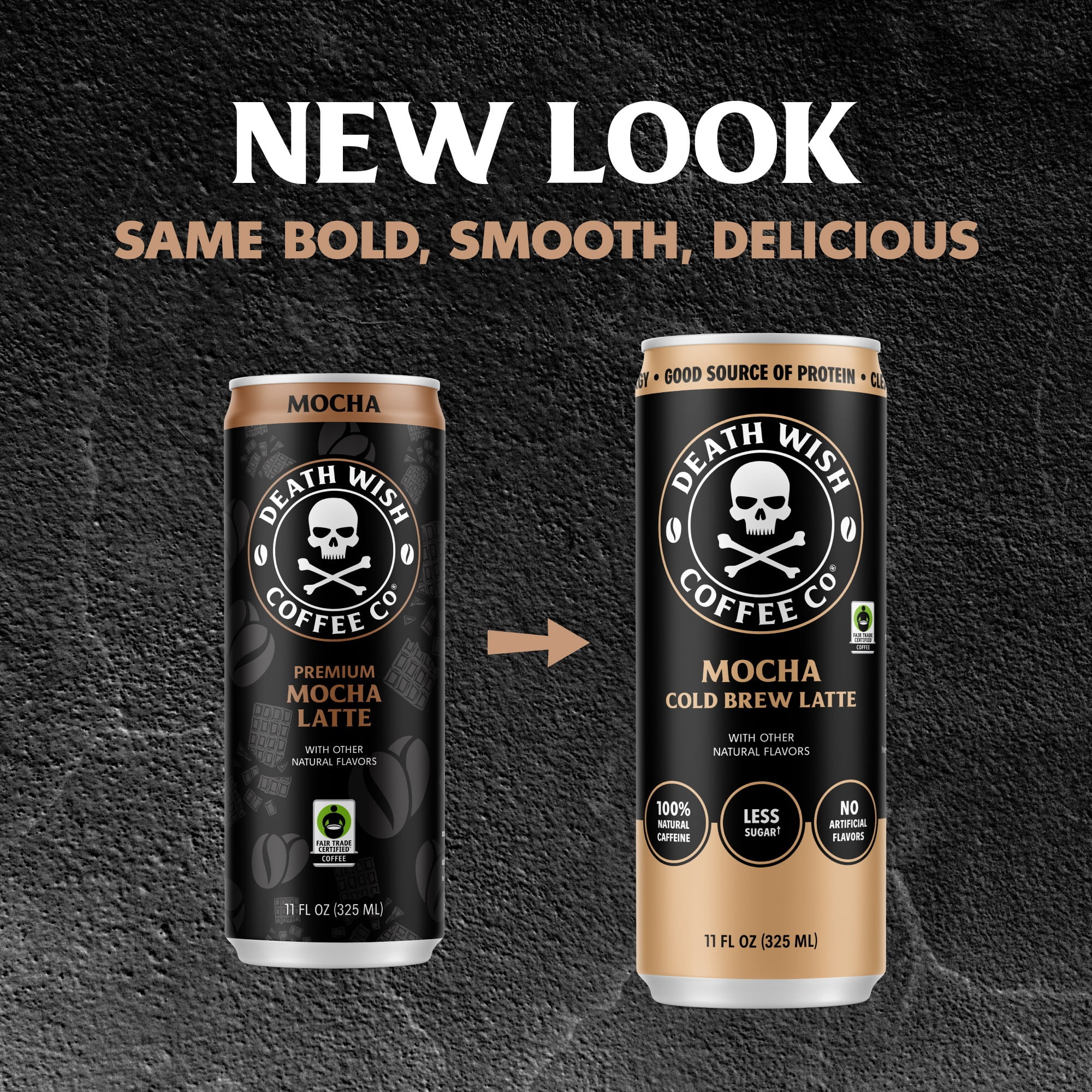 Death Wish Coffee Premium Mocha Latte 11oz Can 12-pack Cold Brew