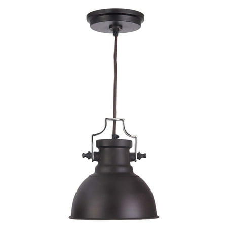 Kenroy Home Nautilus 1-Light Mini Pendant, Antique Bronze and Nickel