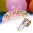 thumbnail image 1 of Lubelski 1 Roll Happy Birthday Ribbon Multi-purpose Festive Colorful HAPPY BIRTHDAY Letters Candle Balloon Printed Bow Making DIY Crafts Cake Gift Box Wrapping Ribbon Party Supplies, 1 of 8