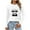 White, variant on QUNYINEY Crew Neck Tshirts Shirts for Women Black Long Sleeve Cow Print Casual Tops Loose Drop Shoulder Pullover T-Shirts Tops for Women Trendy