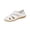 White, variant on Summer Shoes for Women Closed Toe Leather Comfortable Orthopedic Soft Sole Strap Boho Gladiator Beach Casual Shoes