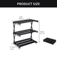 thumbnail image 5 of JZROCKER Folding Shelf Storage Display Rack Desktop Storage Rack Camping Storage Rack, 5 of 16