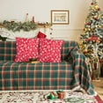 thumbnail image 5 of Floleo Christmas Pillow Covers 18x18 Inch Set of 2, Red White Christmas Tree Decor Throw Pillows, Winter Xmas Holiday Outdoor Lumbar Cushion Cases for Couch Bed Decorations, 5 of 6