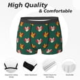 thumbnail image 2 of Men's Boxer Briefs, Cute Cartoon Cat Heart Soft Comfy Mens Underwear Boxer Briefs Breathable With Widen Waist, 2 of 7