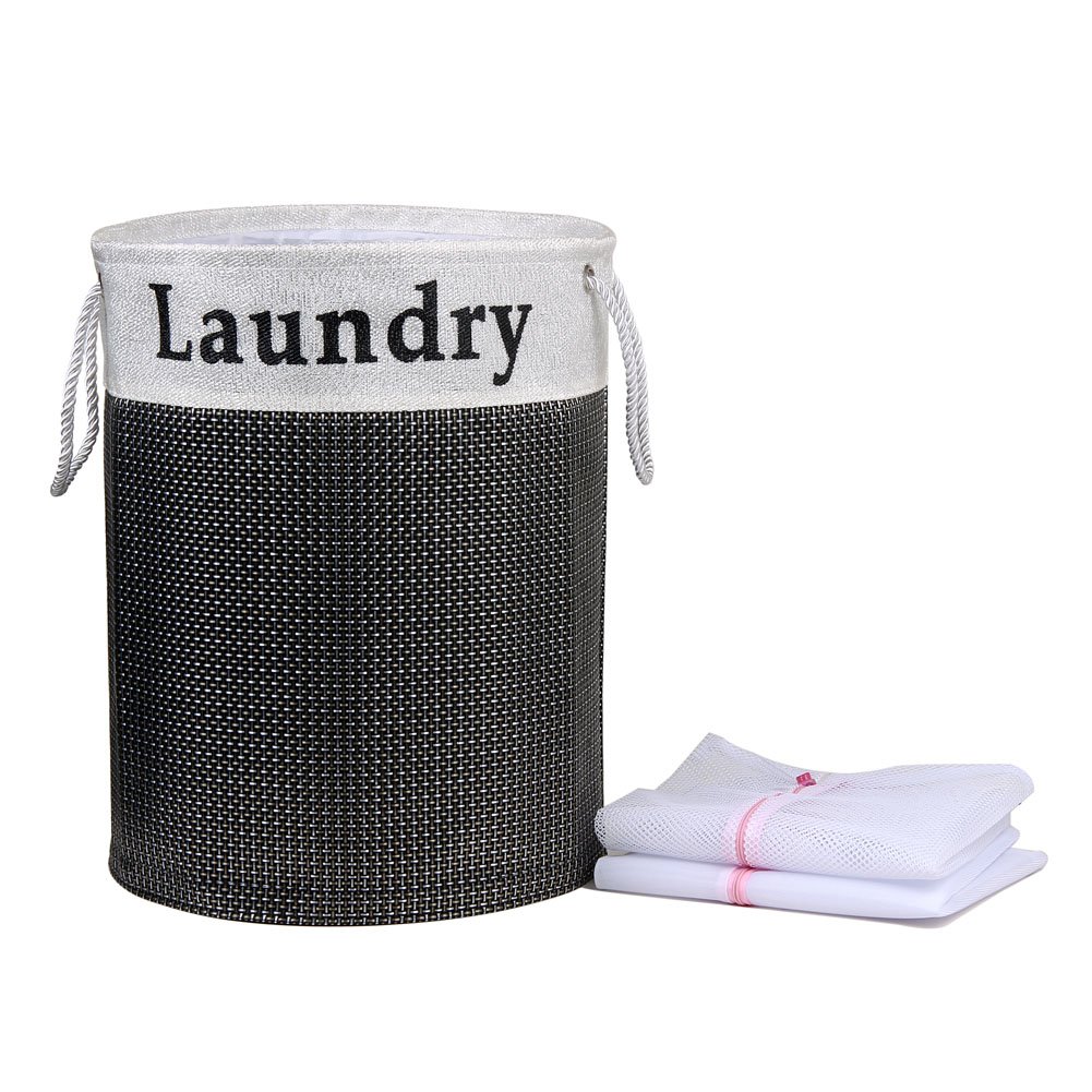 Black Laundry Hamper 20 x 13.5 inch DIY Collapsible Laundry Basket