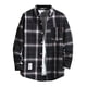 thumbnail image 1 of Camisas de franela a cuadros con forro polar Sherpa para hombre, chaquetas informales térmicas con botones, abrigo de trabajo cálido de invierno, ropa de abrigo de felpa, 1 of 3