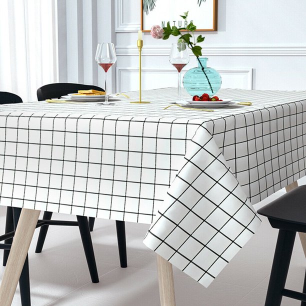 Waterproof PVC Table Cloth Rectangle OilProof Tablecloth Kitchen