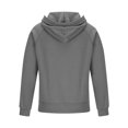 thumbnail image 6 of Efsteb Boys Sweatshirts Comfy Half Zip Hooded Sweatshirt Drawstring Long Sleeve Tops Cute Tops Solid Color Loose Fashion Casual Pullover (Dark Gray,7 Years), 6 of 7