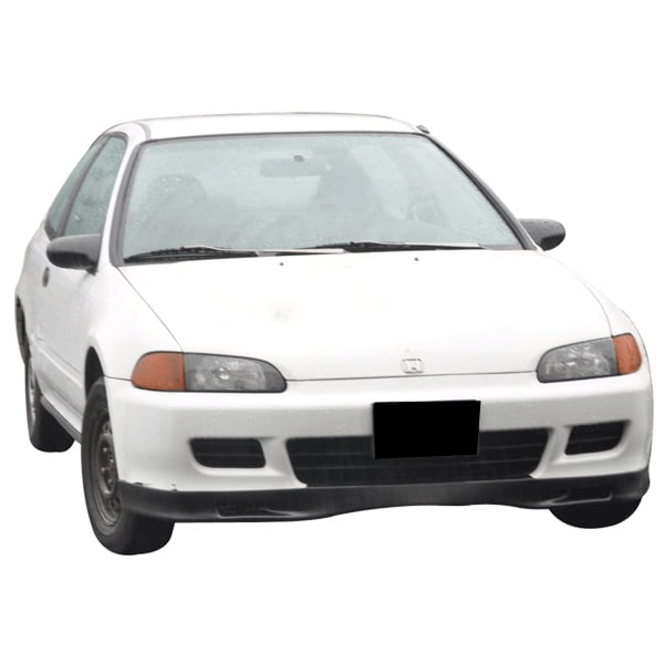 MITSTOCKS Front & Rear Bumper Lip Spoiler For 92-95 Civic 4 Door – Black Poly Urethane