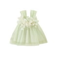 thumbnail image 1 of xiaxaixu Bébé Filles Princesse Robe 3D Fleur Fronde Robe d'Été en Tulle en Couches Robe Mignonne, 1 of 9