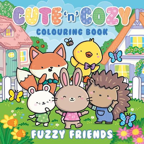 Angela Hewitt Fuzzy Friends (Paperback) Cute 'n' Cozy Colouring Book