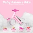 thumbnail image 5 of KORIMEFA Baby Balance Bike for 1 Year Old Girl Gifts, 10-36 Month Toddler Balance Bike, 4 Wheels Wheels Pre-School First Ride On Toys, 1st Birthday Gifts, Pink, 5 of 17