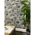 thumbnail image 3 of Dundee Deco 3D Wall Panels - Cladding, Charcoal Green Beige Stone Look Wall Paneling, Styrofoam Facing for Interior and Exterior Applications, DIY, Set of 10, Covers 54 sq ft, 3 of 10