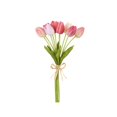 thumbnail image 1 of Raz Imports Iris Garden 15-inch Real Touch Mixed Tulip Bundle Faux Flowers, 1 of 1