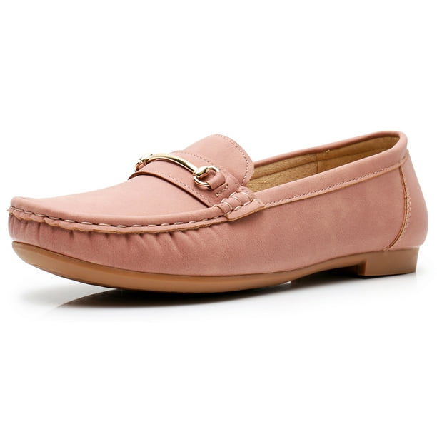 Apakowa Womens Loafers Rubber Sole Slip On Walking Flats Casual