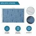 thumbnail image 6 of Navy Blue Ombre Placemats Set of 8, Farmhouse Stripes Modern Abstract Art Placemats for Dining Table, Place Mats for Kitchen Tabletop, Waterproof Wipeable Dining Table Mats Set, 6 of 9