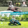 thumbnail image 5 of Sopbost Kawasaki Teryx KRX 1000 Licensed 24V Kids Ride On Toy, 4WD Electric Ride on UTV for Kids Ages 3–6 with Remote, EVA Tires, 4 Mph, Blue, 5 of 9