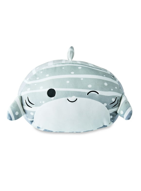 Squishmallows Stackables 12 inch Sachie The Grey Striped Whale Shark - Child's Ultra Soft Plush Toy