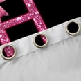 thumbnail image 4 of Manfei Personalized Initial Alphabet H Blackout Curtains Set of 2 (52x84 Each) for Teens Adults,Kawaii Ribbon Bowtie Window Curtains,Black Pink Curtains and Drapes,Blingg Litter Home Decor, 4 of 6