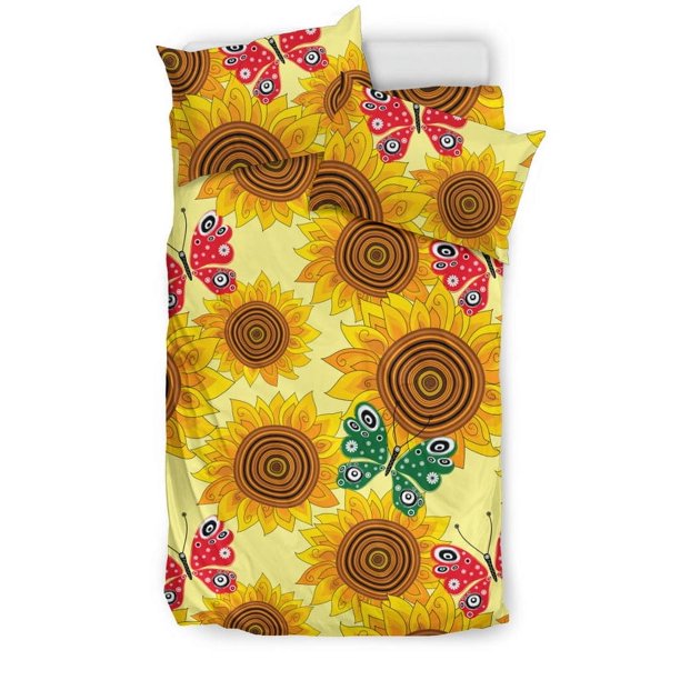 Juego de cama con estampado de mariposas Sunflower