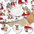 thumbnail image 4 of White Christmas Santa and Character Pattern Round Fitted Tablecloth with Elastic Edge,Dining Table Cover Waterproof,Outdoor Round Tablecloth for Camping,Dining,Indoor and Outdoor, 4 of 7
