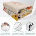 thumbnail image 4 of Full Quilt Set 78''x90'', Colorful Spring Floral Lightweight Summer Bedspread Coverlet Set with 2 Pillow Shams, Vintage Summer Botanical Breathable All Season Quilt Bedding for Bedroom/Guest Room, 4 of 9