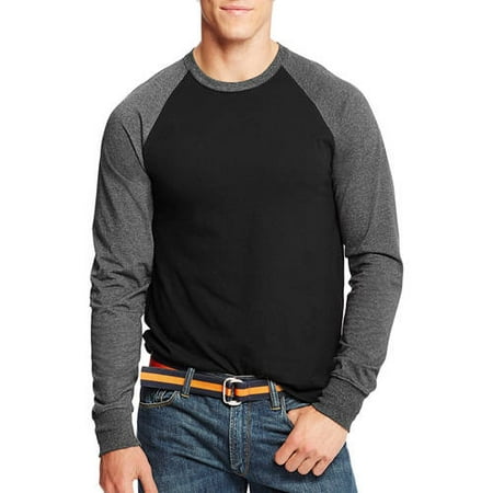 raglan sleeve comfortblend colorblock shirt hanes dialog displays option button additional opens zoom