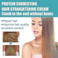 thumbnail image 5 of Crema para alisar el cabello con proteínas 2x para suavizar el cabello dañado y reparar las puntas abiertas, sin tirones, alisado y cuidado del cabello_th | 7091775796550, 5 of 5