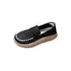 thumbnail image 3 of Zapatos de mujer, zapatillas de ligeras y suaves, sin cordones para el trabajo al aire libre en interiores, accesorios para caminar negro 38 Yinane Plataforma de mujeres, 3 of 8