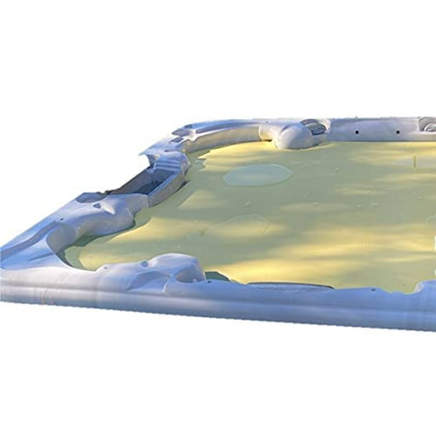 Hot Tub Summer Thermal Cover(6'x6' x3/8", ) Durable, Floating, Insulting Spa Blanket, Closed