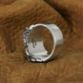 thumbnail image 6 of Brass Powerful Fist Breaking Stone 925 Sterling Silver Ring Biker Punk Jewelry TA77B US Size 14.5, 6 of 16