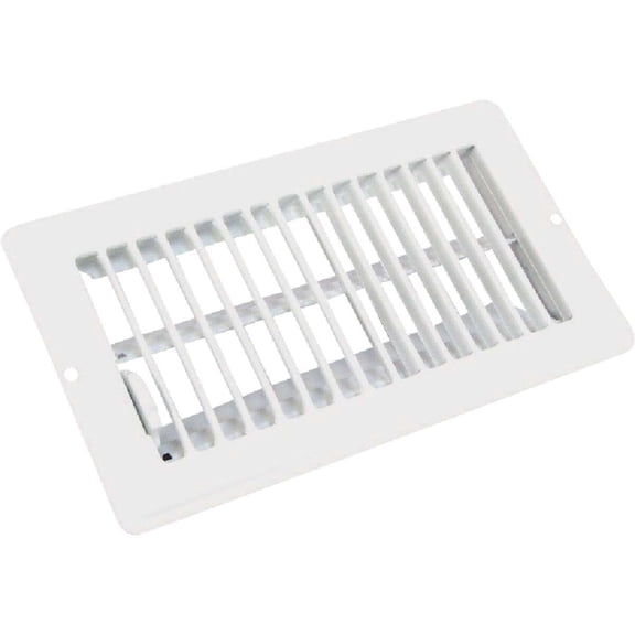 V056IWB 4 x 8-Inch White Metal Floor Register - Quantity 1