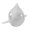 White, variant on Hollow Drop Outside Bird Feeder with Perch Weather-proof Outdoor Garden Patio Yard Hanging Bird Feeding Bowl