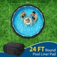 thumbnail image 4 of Heavy Duty Pool Liner Pad for Above Ground Pools - Durable Puncture-Resistant Geotextile Shield - Eco-Friendly Weed Barrier - Extends Liner Life - Protective Mat - Round, Size: 24, 4 of 8