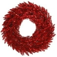 thumbnail image 1 of Vickerman Couronne de Sapin Rouge 30" Non Allumée., 1 of 1