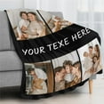 thumbnail image 3 of Custom Blanket with Picture Personalized Blankets and Throws Photo Blanket for Valentine Christmas Customized Valentines Day Gifts for Mom Dad Couple Boyfriend Girlfriend Wife Husband Blankets, 3 of 5