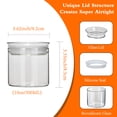 thumbnail image 2 of ZENS Glass Canister Set,Airtight Kitchen Storage Jars with Glass Lids 4 Pack 10oz-3.35x3.15 IN, 2 of 6